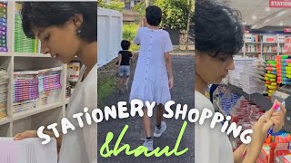 Stationery Shopping amp Haul  Shopping Vlog malayalam  malayalam vlog  Esther’s world [upl. by Olpe629]