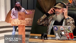 Willie Robertson Impersonates Phil Robertson amp Its Amazing  Duck Call Room 286 [upl. by Ayifas702]