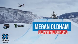 Megan Oldham Slopestyle Jump Line  X Games Aspen 2023 [upl. by Roeser]