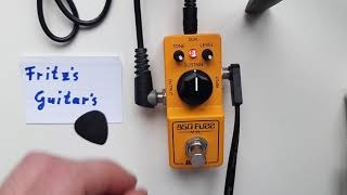 IBANEZ Mini 850 Fuzz  test on clean and crunch amp SOUND TONE Demo [upl. by Ellehcin]