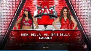 WWE 2K23 033 Nikki Bella KI vs Brie Bella KI Ladder Match [upl. by Reffineg]