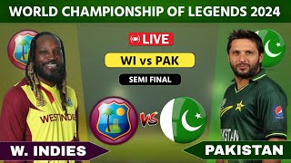 Pakistan Champions vs West Indies Champions Live Semi Final  World Legends Championship 2024 [upl. by O'Kelly]