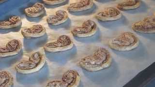 How to Make Palmiers or Elephant Ears Cookies Recipe  Cooking sweets  Creative Twins in kitchen [upl. by Byrle]