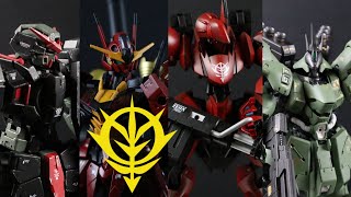 GUNDAM  ZEON MOBILE SUITS  GUNPLA CUSTOM PAINTED [upl. by Treblah857]