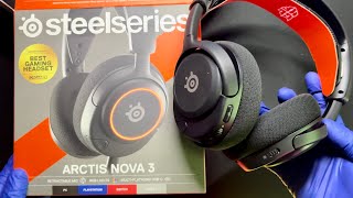 STEELSERIES  ARCTIS NOVA 3  GAMING HEADSET UNBOXING [upl. by Lirva]