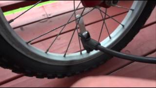 How to Pump Up a Bike Tyre  Inflate or Blow Up a Bicycle Tire  Very Easy [upl. by Sedruol]