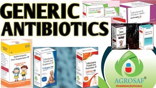 GENERICS ANTIBIOTICS BY AGROCEF PHARMA MEDICINE BRANDS INDIAN MARKET [upl. by Lleze]