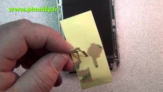 tuto démontage remontage vitre écran lcd iphone 4S [upl. by Dewayne945]