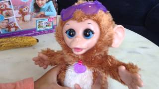 FurReal Friends My Giggly Monkey Unboxing Toy Surprise Hasbro [upl. by Kinsman]