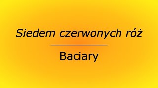 Siedem czerwonych róż  Baciary karaoke cover bez linii melodycznej [upl. by Ylrebmek]