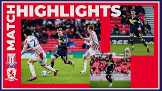 Match Highlights  Stoke 2 Boro 0  Matchday 34 [upl. by Dira]