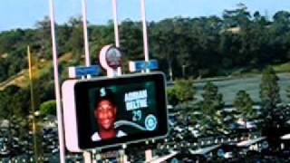 Seattle Mariners Starting Line Up at Dodger Stadium [upl. by Nicky]