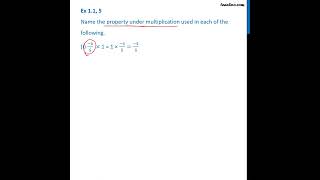 Ex 11 1  Name property under multiplication used in i 45 x 1  Teachoo [upl. by Atimed]