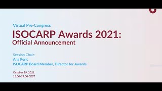 ISOCARP Awards 2021  57th ISOCARP World Planning Congress 2021 [upl. by Kisor669]