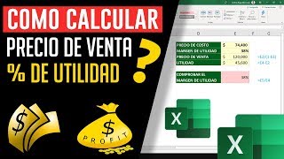 Cómo calcular el Precio de Venta y el Margen de Utilidad de un producto [upl. by Lesser]