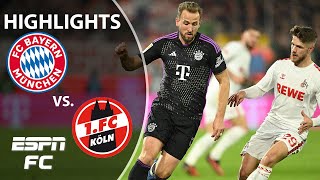 Bayern Munich vs FC Cologne  Bundesliga Highlights  ESPN FC [upl. by Naujat]