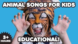 Animal Songs For Kids  3 Hours  Nursery Rhymes  Kids Songs  Educational [upl. by Attehcnoc]