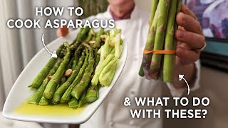 How to cook Asparagus  quick and easy way  with tips on using the quotendquot pieces [upl. by Nattirb]