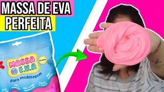 COMO FAZER MASSA DE EVA PARA SLIME RECEITA PERFEITA  NOVO ROSA [upl. by Rossner]