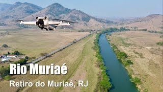 Voo sobre o Rio Muriaé em Retiro do Muriaé RJ Imagens com drone DJI Mini 3 [upl. by Catt732]