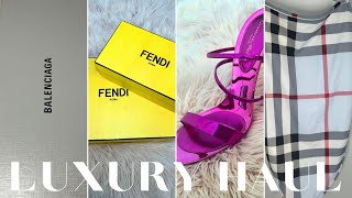 LUXURY DESIGNER HAUL  NYC SAMPLE SALE  LUXURY UNBOXING  THE RARE BREEED [upl. by Lachlan197]