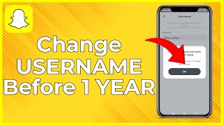 How To Change Snapchat Username Before 1 Year  Change SNAPCHAT USERNAME Without Waiting 1 Year [upl. by Ylrebma454]