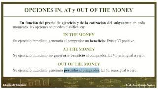 EL PRECIO DE LA OPCIÓN La prima Valor intrínseco y temporal Opciones IN AT y OUT OF THE MONEY [upl. by Botti656]