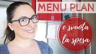 Motivational Monday  MENU PLANNING E SVUOTA LA SPESA [upl. by Amron]