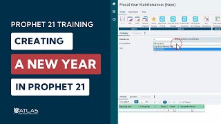 Prophet 21 Training and How To  Creating a New Year [upl. by Teemus]