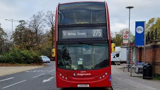 FRV  London bus 275 Walthamstow St James Street Station  Barkingside Tesco LX61DDZ 12144 [upl. by Cresa]