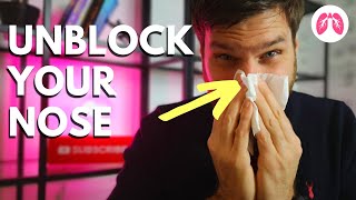 How to Unblock a Stuffy Nose NOW  TAKE A DEEP BREATH shorts Breathing Exercises [upl. by Rome]