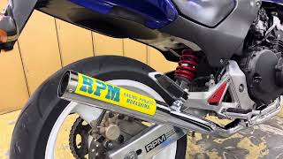 【RPMマフラーサウンド】 HONDA HORNET250 RPM67Racingマフラー [upl. by Cartie]