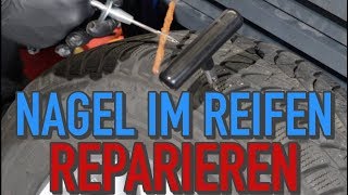 NAGEL IM REIFEN GANZ EINFACH REPARIEREN  KrisGarage [upl. by Vicky128]