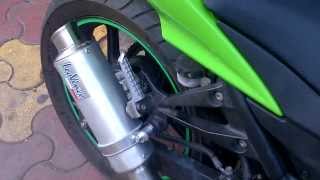 Leo Vince GP Corsa Racing Alloy slipon for Kawasaki Ninja 250R Without DB killer [upl. by Davie]