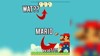 Mario in the flappy bird 😱😱 [upl. by Nylahs]