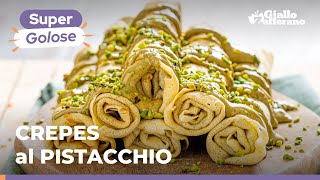 ROTOLINI di CREPES alla CREMA di PISTACCHIO la merenda più GOLOSA🤤💚💚 [upl. by Alithia]