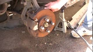 Removing Front Civic Axle Nut [upl. by Cliffes969]