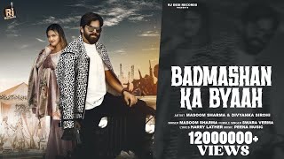 Badmashan Ka Byaah Official Video  Masoom Sharma  New Haryanvi Song  Divyanka Sirohi [upl. by Heater]