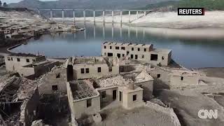 Stunning video shows Aceredo ghost village revealed by drought [upl. by Luelle443]