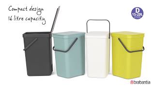 Brabantia Sort amp Go waste bins for easy waste separating  Brabantia [upl. by Narine827]