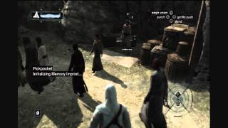 Assassins Creed Walkthrough Part 4 PickPocket time [upl. by Enitsahc]