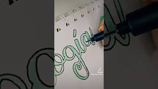 Títulos bonitos 💚 lettering titulosbonitos apuntesbonitos caligrafia crayola títulos apuntes [upl. by Geehan]