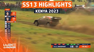 SS13 STAGE HIGHLIGHTS  WRC Safari Rally Kenya 2023 [upl. by Malvie439]