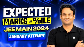 JEE Main 2024  Expected Marks vs Percentile  January Attempt [upl. by Mattheus828]