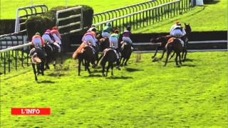 Prix Rohan  Auteuil  020314  Incident deuxième haie [upl. by Rednael]