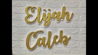 DIY Styro Name Backdrop Styro Lettering [upl. by Yeniar946]