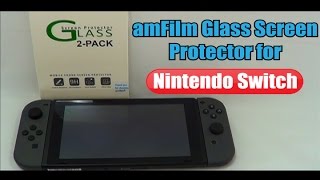 amFilm Nintendo Switch Glass Screen Protector Installation Guide [upl. by Suollecram]