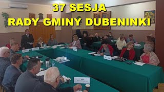 37 sesja rady gminy Dubeninki  28122023 [upl. by Kress]