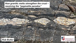 How granitic melts strengthen the crust  resolving the quotpegmatite paradoxquot [upl. by Yentruoc]