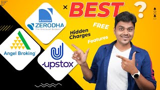 Zerodha vs Upstox vs Angel One  Best Demat amp Trading Account 2022 🔥 Hidden Charges TS MoneySeries [upl. by An]